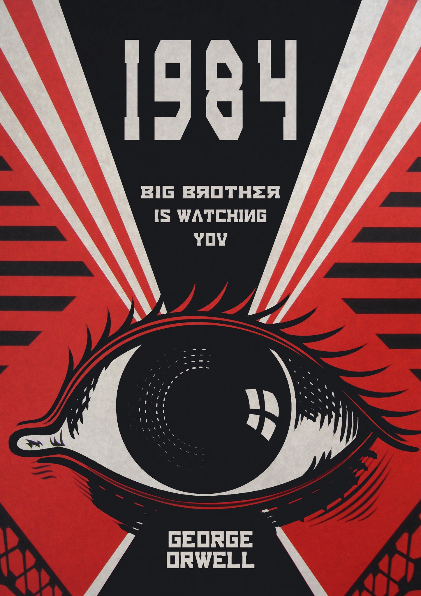 1984 George Orwell Print: Minimalist Art