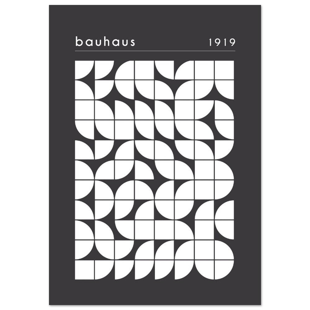 Bauhaus Exhibition Poster: Minimalist Geometric Art Print