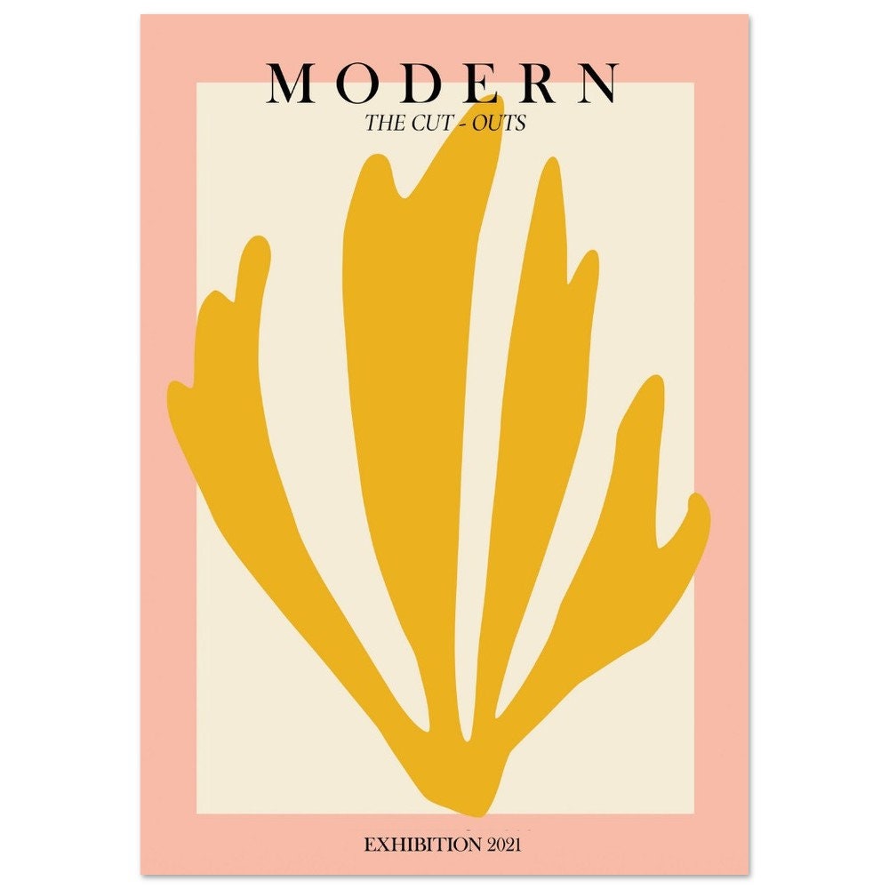 Henri Matisse Exhibition Poster: Abstract Botanical Print