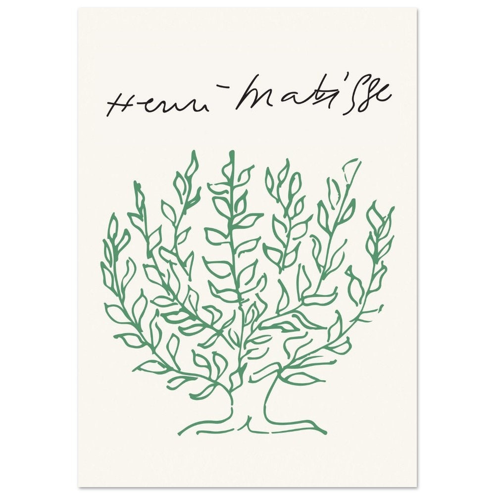 Henri Matisse Exhibition Poster: Vintage Tree Motif Art Print