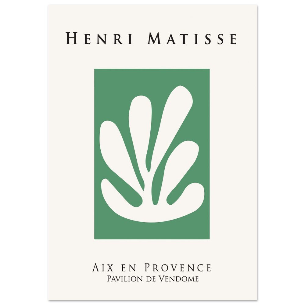 Henri Matisse Exhibition Poster: Vintage Abstract Art Print