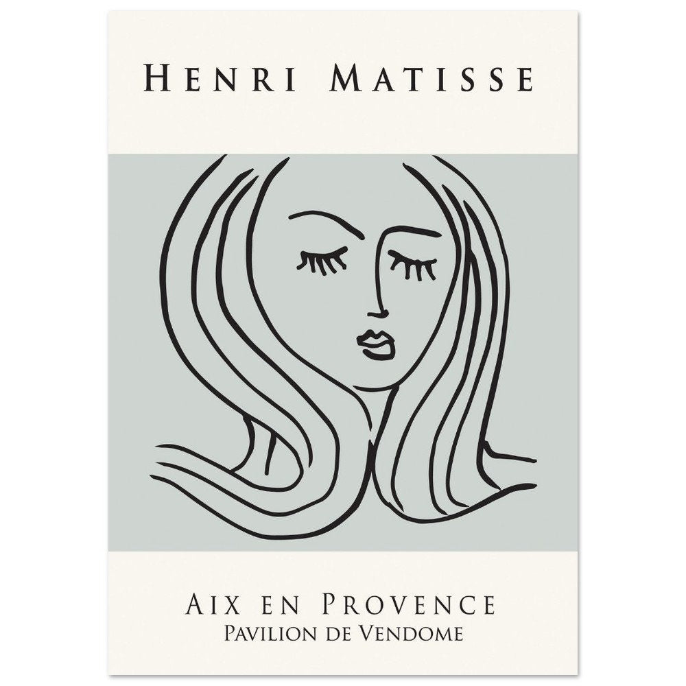 Henri Matisse Exhibition Poster: Vintage Abstract Art Print