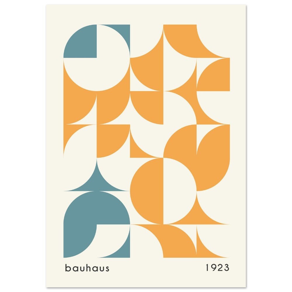 Bauhaus Exhibition Print: Minimalist Geometric Wall Art