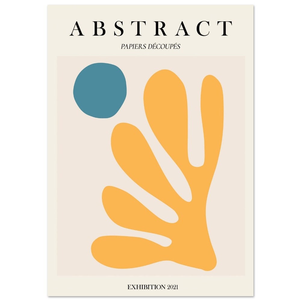 Henri Matisse Exhibition Poster: Vintage Abstract Art Print