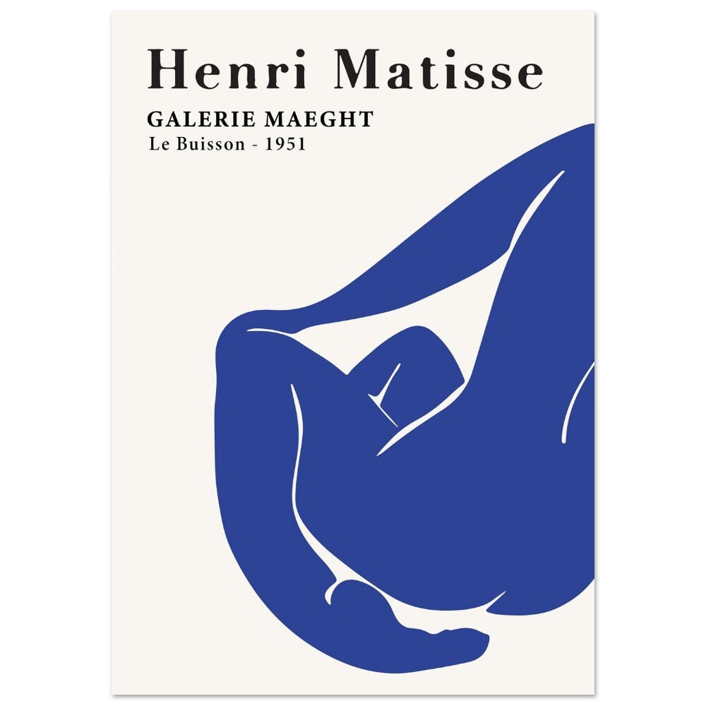 Henri Matisse Exhibition Poster: Vintage Abstract Art Print