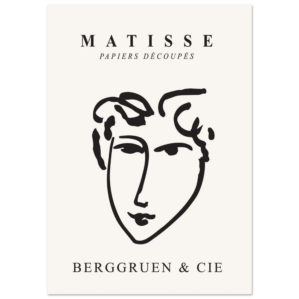 Henri Matisse Exhibition Poster: Vintage Abstract Art Print