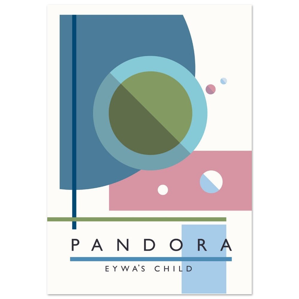 Pandora Avatar Print: Bauhaus Minimalist Movie Poster