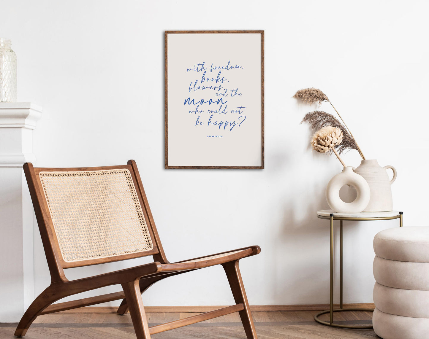 Oscar Wilde Quote Print: Motivational Home Decor Wall Art