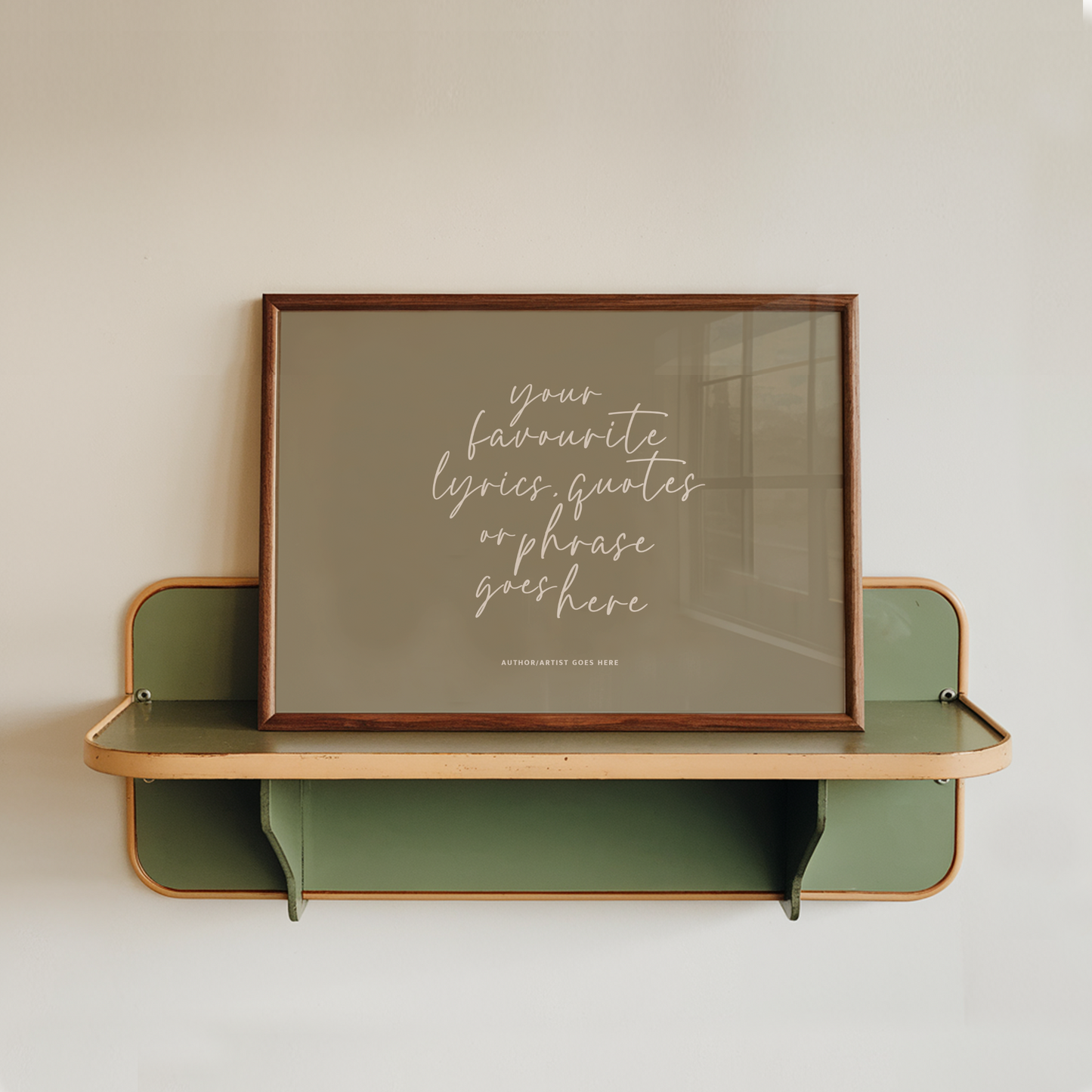 Personalised Quote Wall Art Print | Custom Lyrics or Phrase Typography Poster