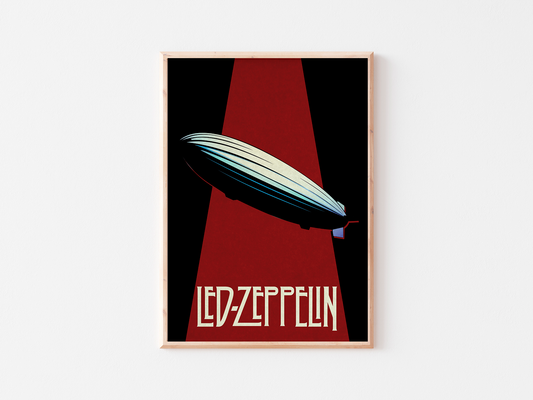 Led Zeppelin Print: Minimalist Art