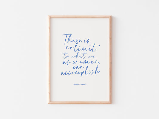 Michelle Obama Quote Print: Motivational Home Decor Wall Art