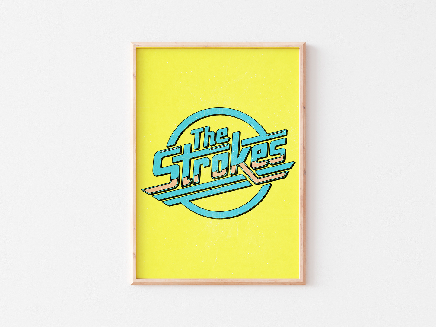 The Strokes Print: Minimalist Art
