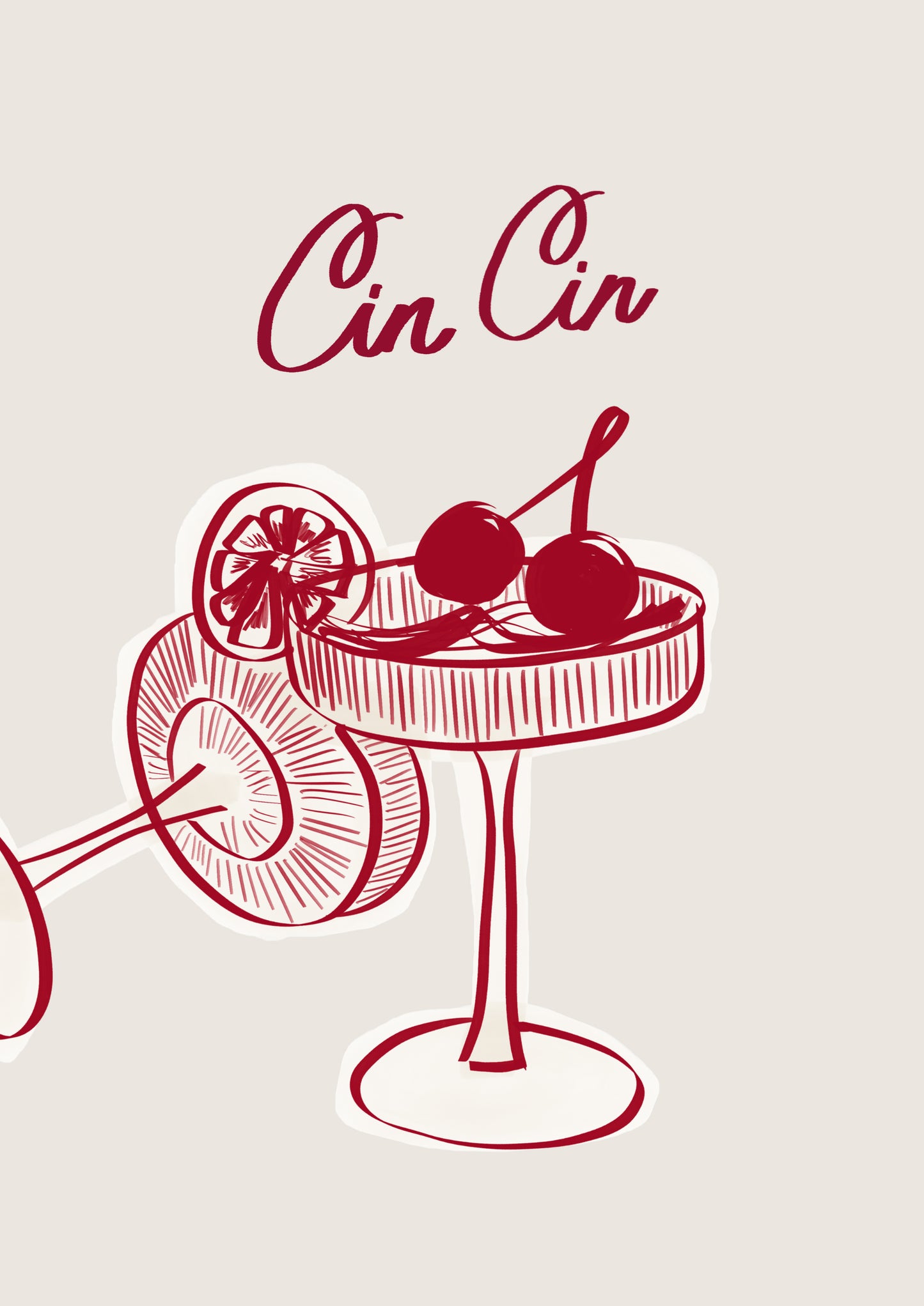 Cin Cin Art Print