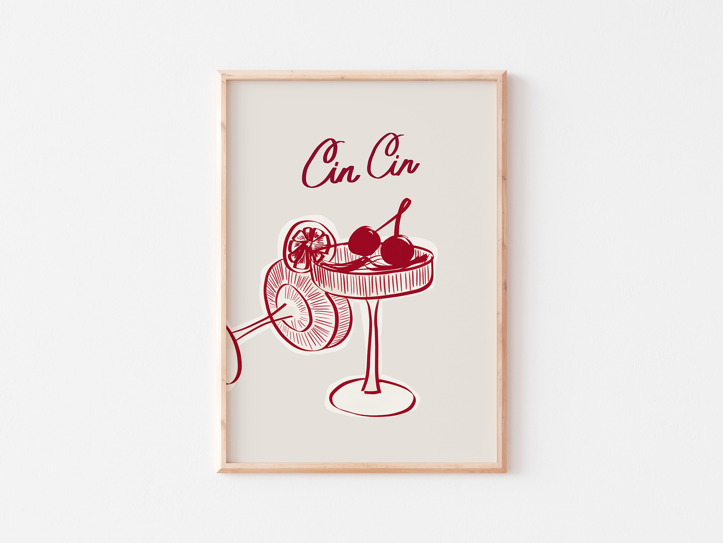 Cin Cin Art Print