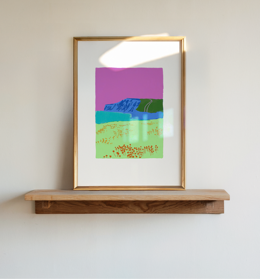 Cornwall Coast Poppy Field Print