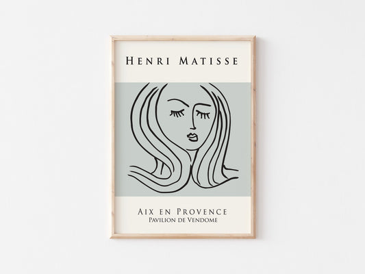 Henri Matisse Exhibition Poster: Vintage Abstract Art Print