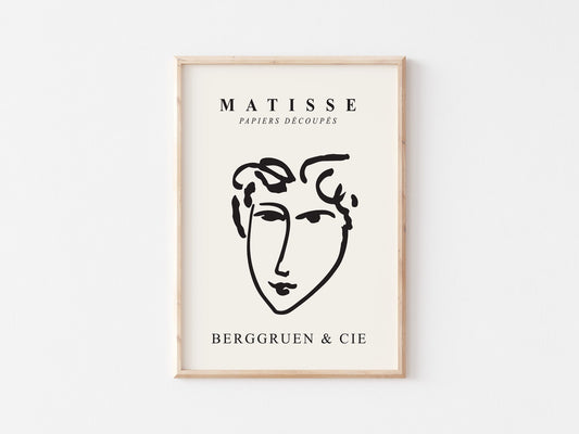 Henri Matisse Exhibition Poster: Vintage Abstract Art Print