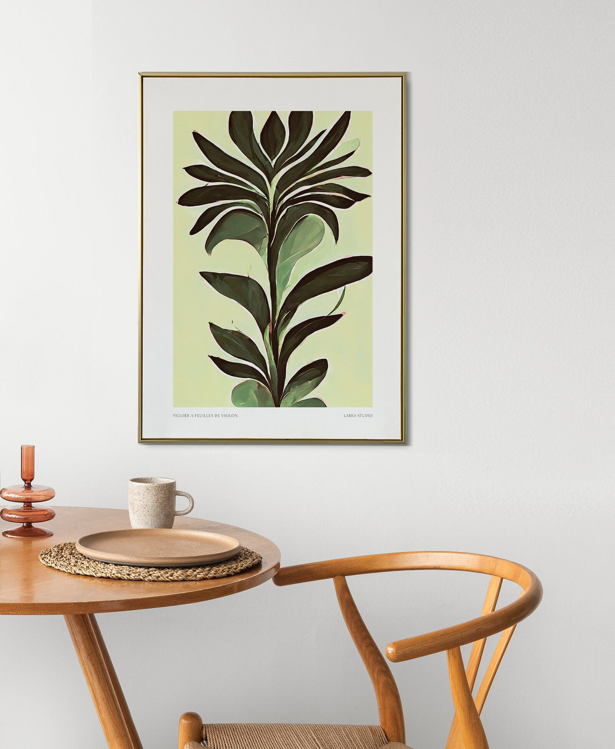 Fiddle Leaf Fig Print: Minimalist Botanical Illustration