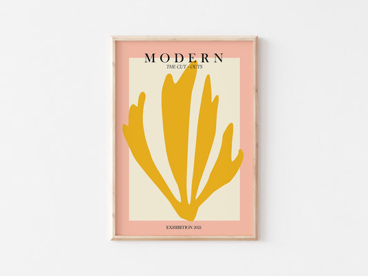 Henri Matisse Exhibition Poster: Abstract Botanical Print