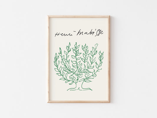 Henri Matisse Exhibition Poster: Vintage Tree Motif Art Print