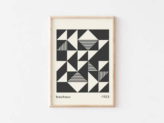 Bauhaus Exhibition Print: Minimalist Geometric Wall Art
