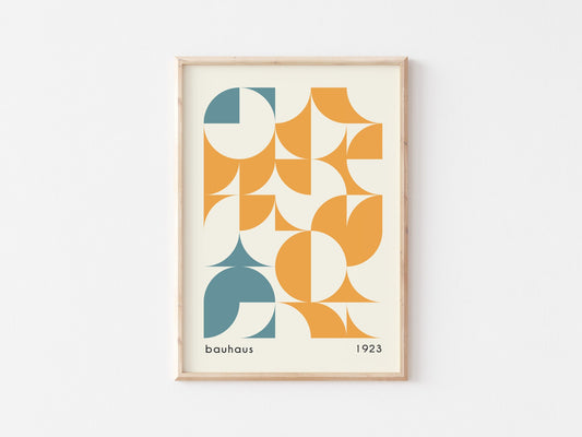 Bauhaus Exhibition Print: Minimalist Geometric Wall Art