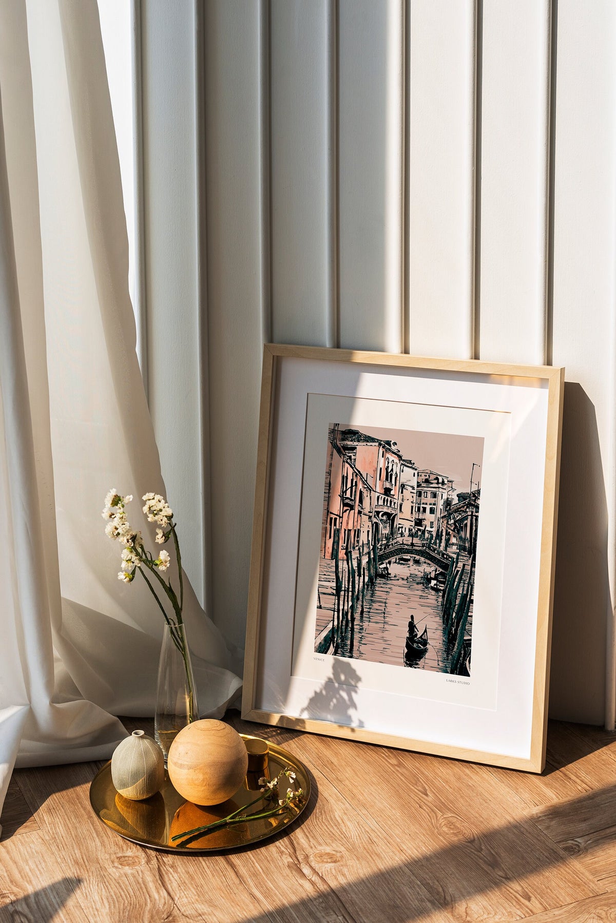 Venice Italy Art Print: Sketched Travel Poster
