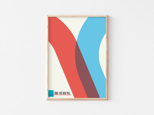 The Matrix Movie Print: Bauhaus Minimalist Wall Art