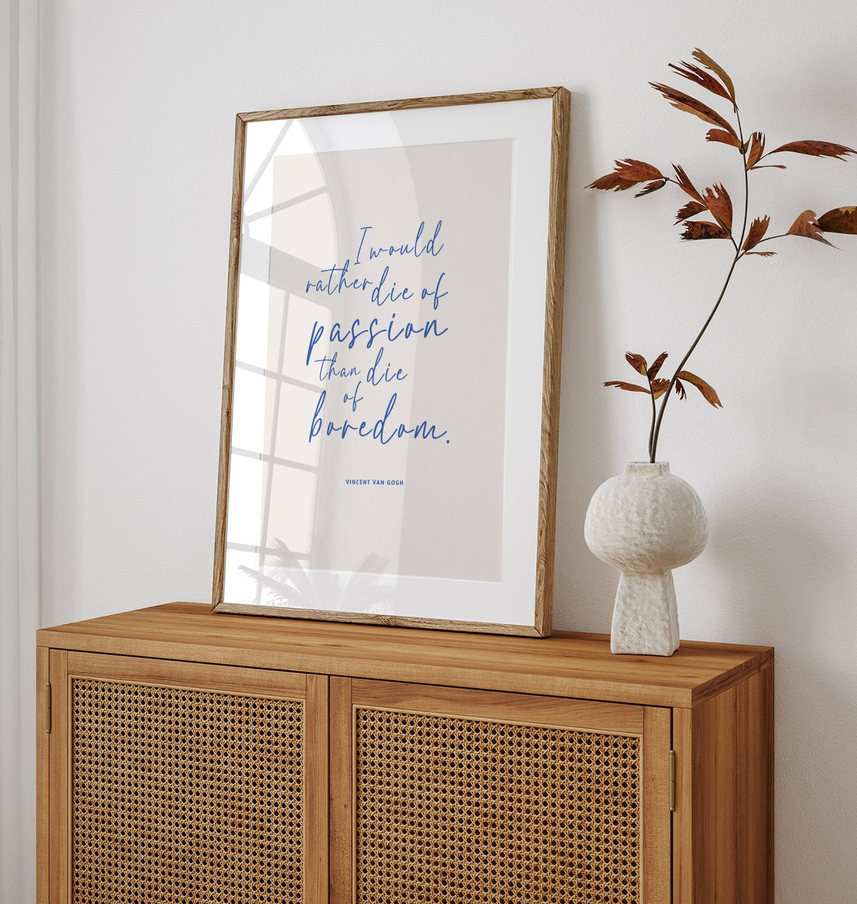 Van Gogh Quote Print: Inspirational Typography Wall Art