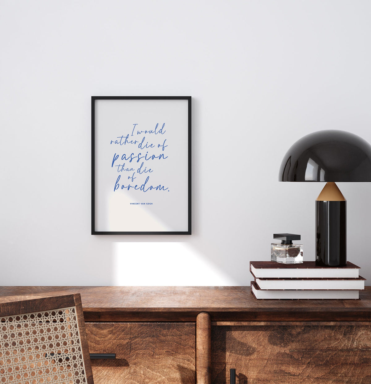 Van Gogh Quote Print: Inspirational Typography Wall Art
