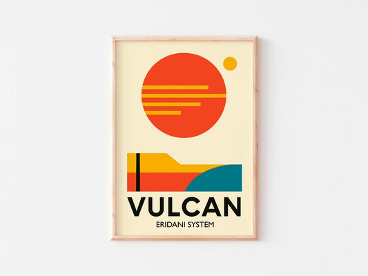 Vulcan Star Trek Print: Bauhaus Minimalist Art