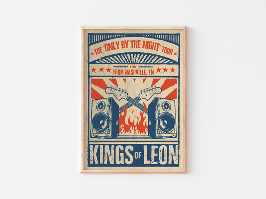 Kings Of Leon Tour Print: Minimalist Art