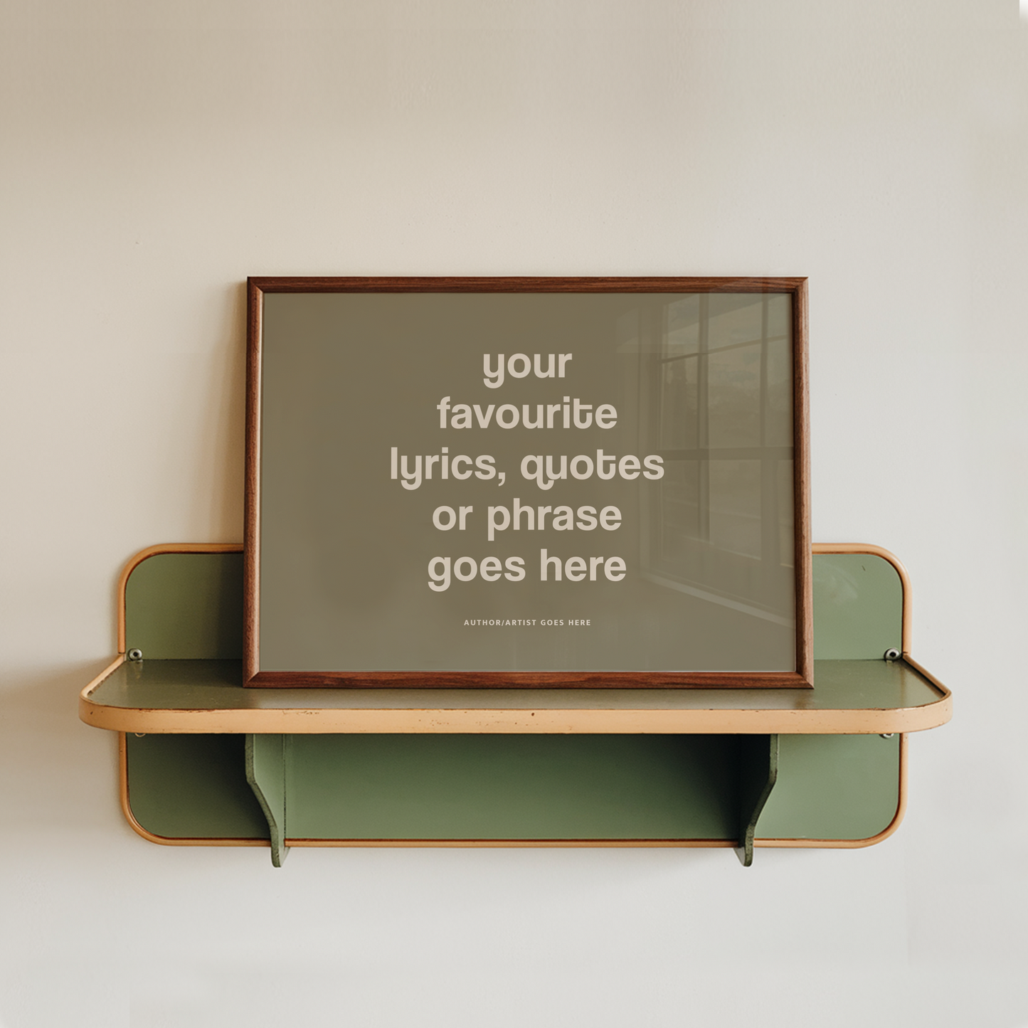 Personalised Quote Wall Art Print | Custom Lyrics or Phrase Typography Poster