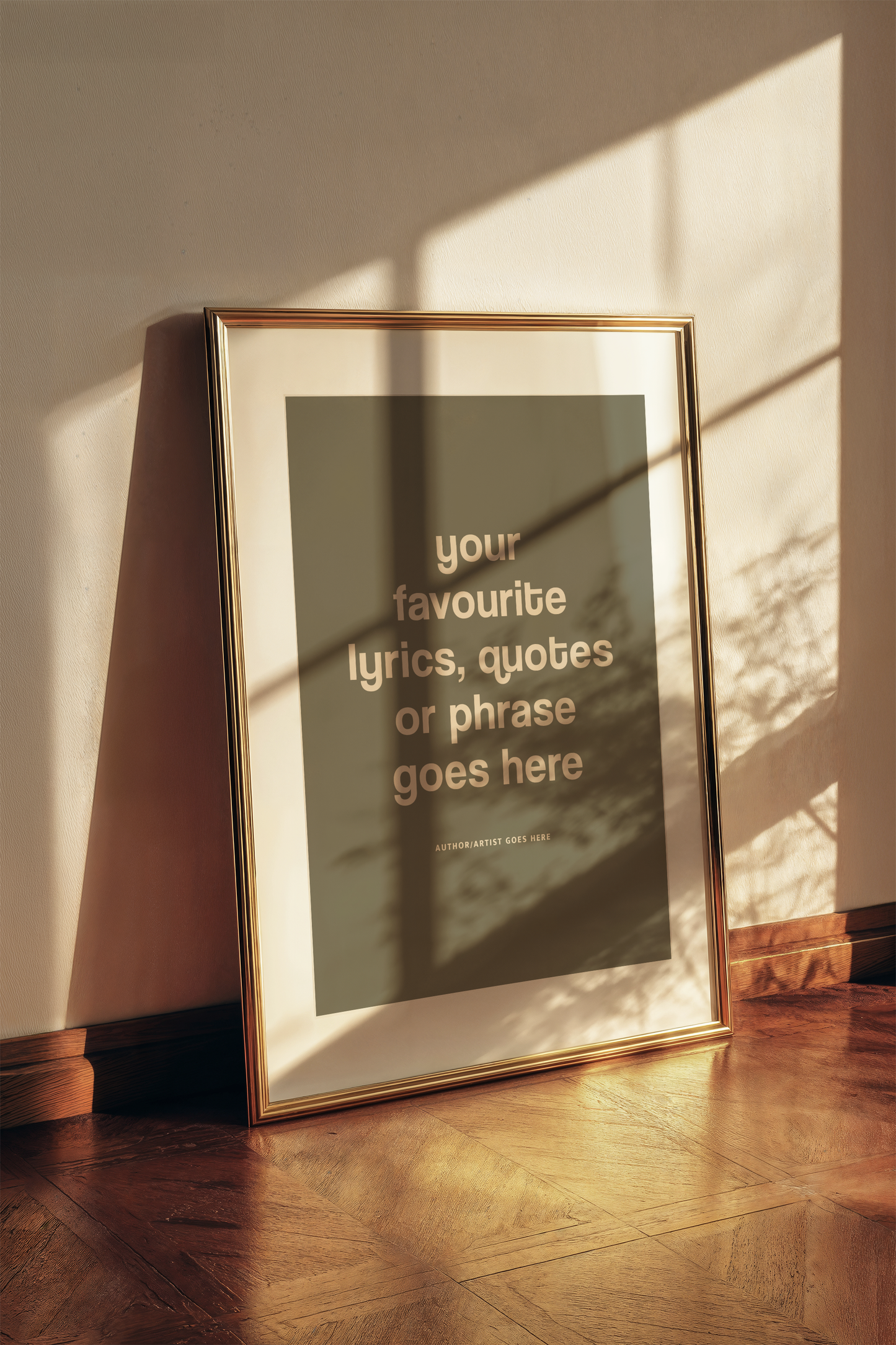 Personalised Quote Wall Art Print | Custom Lyrics or Phrase Typography Poster