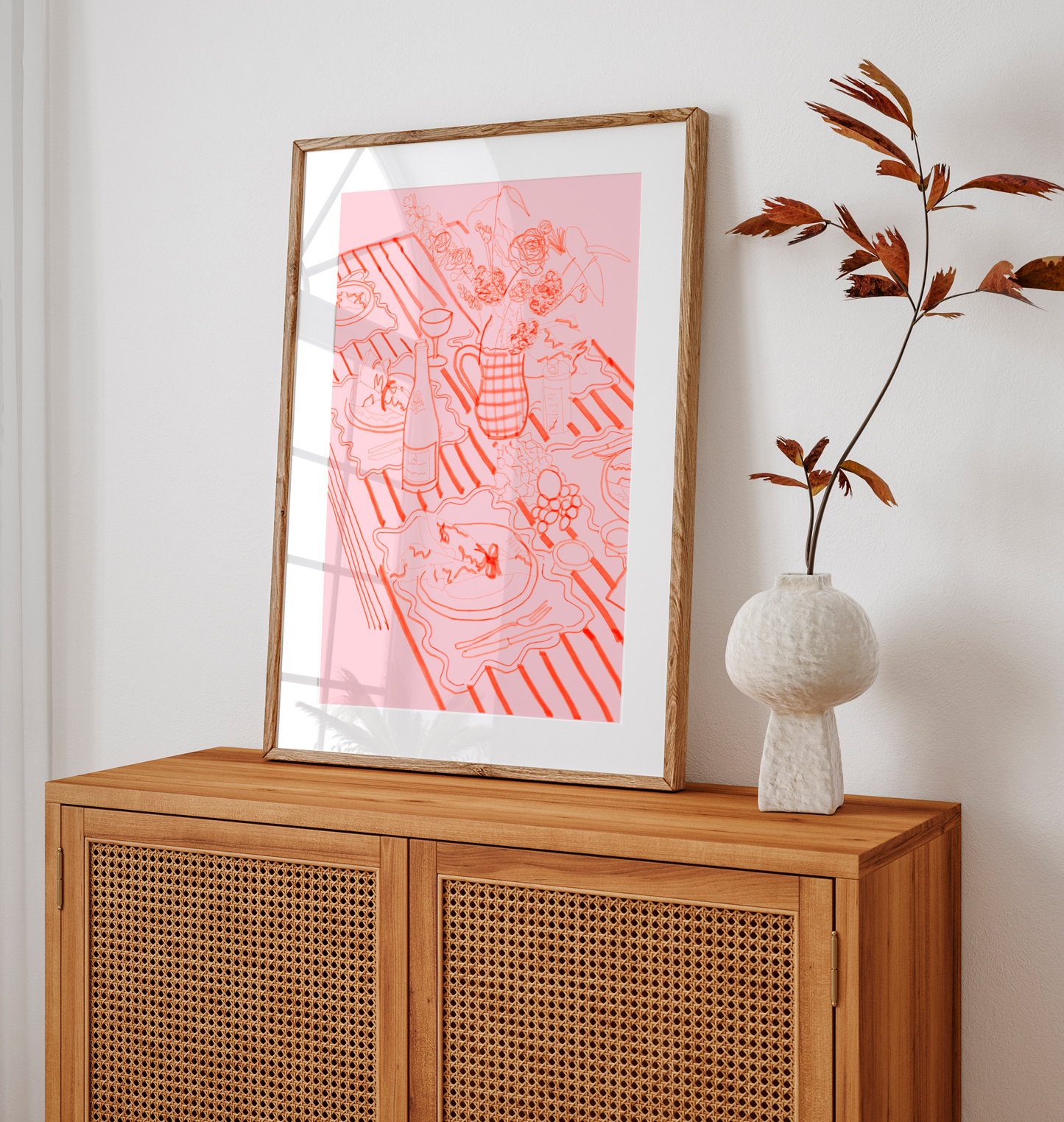 Dinner Table Art Print