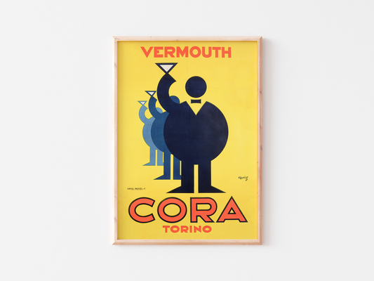 Cora Vermouth Torino Print : Vintage Food & Drink Poster