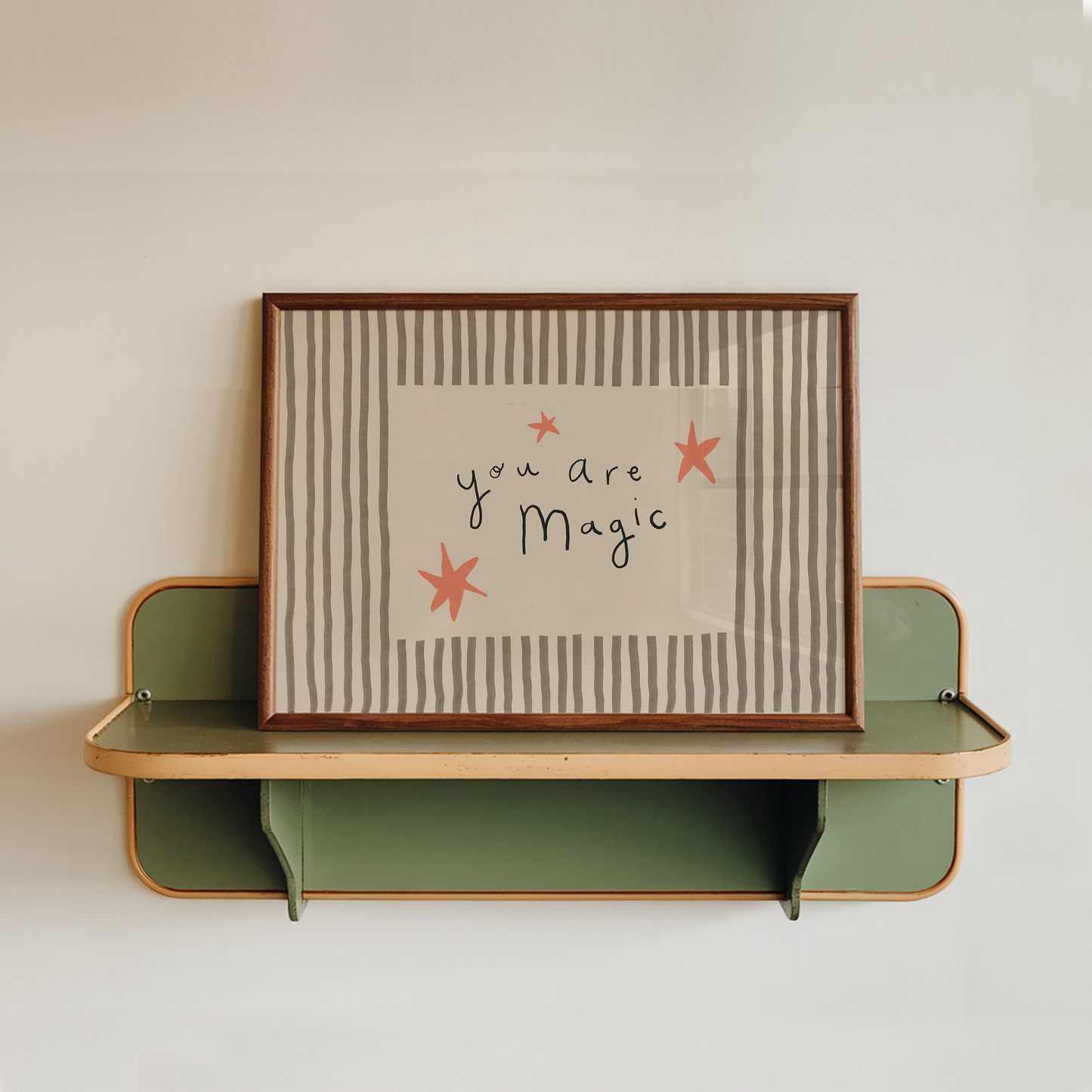 Magic Stripe Nursery Print, Scandinavian Kids Room Decor